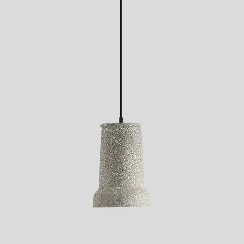 Plafonnier géométrique pour restaurant, luminaire suspendu simple et simple en ciment Clearhalo