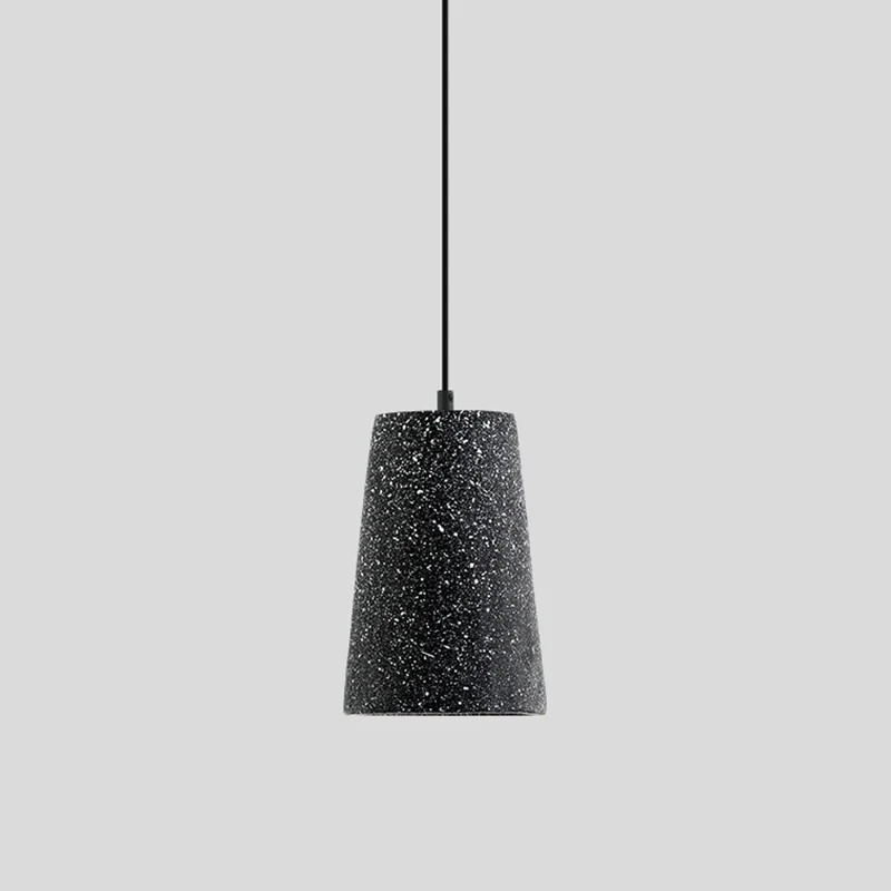 Plafonnier géométrique pour restaurant, luminaire suspendu simple et simple en ciment Clearhalo