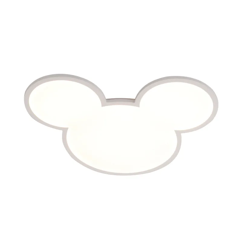 Plafonnier LED en acrylique avec tête de souris de dessin animé, luminaire de plafond pour salle de soins infirmiers Clear...