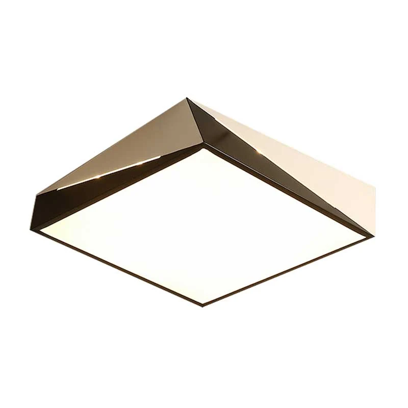 Plafonnier LED en acrylique de conception divisée, plafonnier noir et blanc pour salon, lumière blanche chaude/blanche, 16...