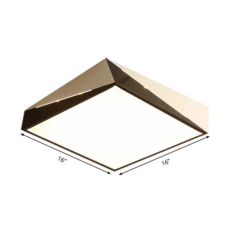 Plafonnier LED en acrylique de conception divisée, plafonnier noir et blanc pour salon, lumière blanche chaude/blanche, 16...