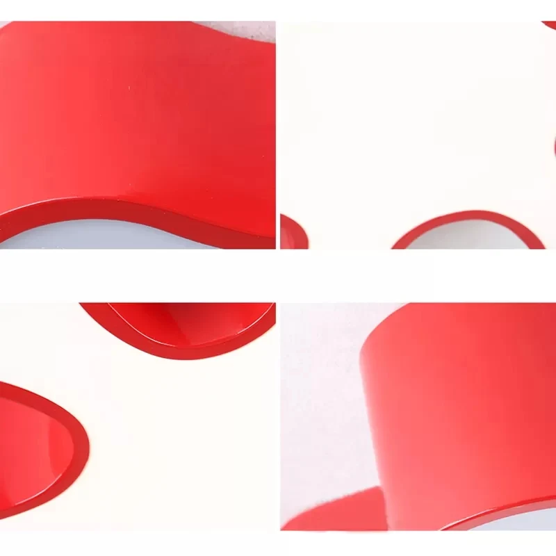 Plafonnier LED en acrylique rouge/jaune/bleu/vert en forme de pétale en troisième vitesse/lumière blanche pour la maternel...