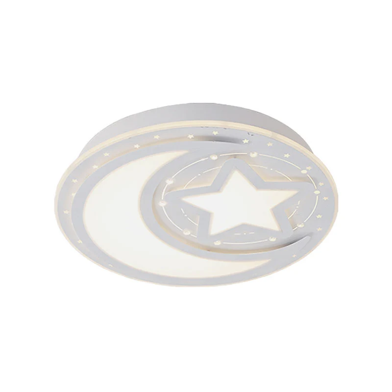 Plafonnier LED blanc moderne étoile et croissant plafonnier en métal pour couloir Clearhalo
