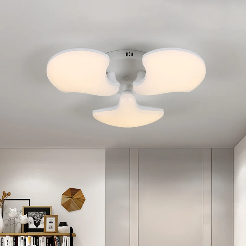 Plafonnier LED blanc moderniste à 3/5 têtes, éclairage encastré pour chambre à coucher, avec abat-jour en acrylique, 23.5...