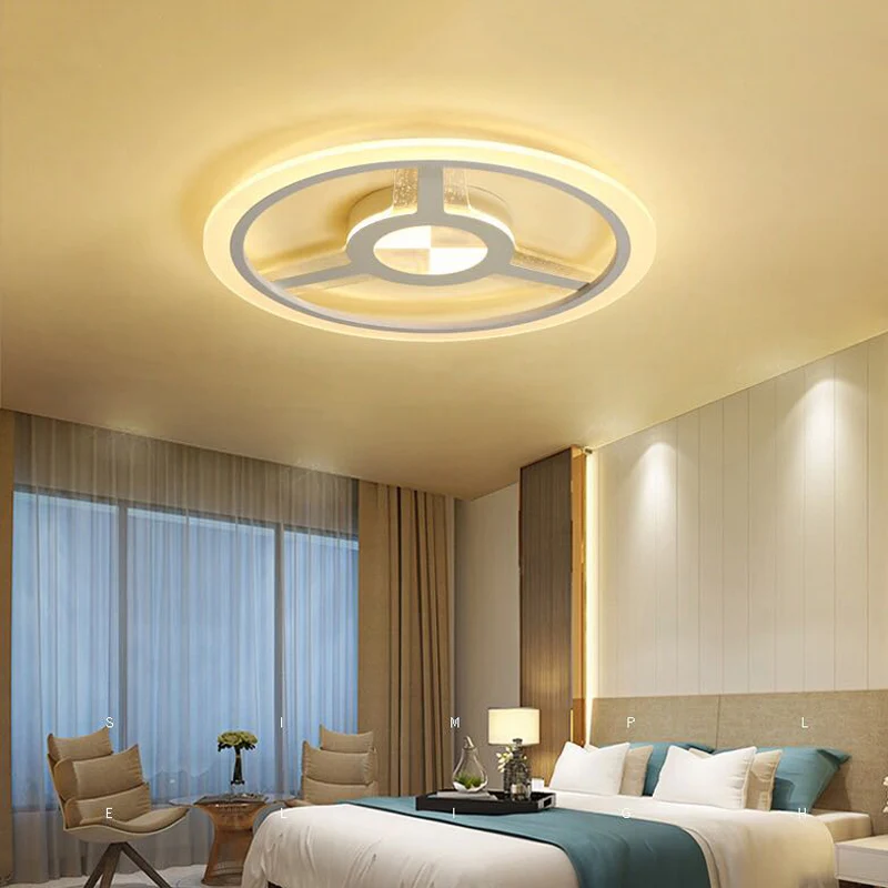 Plafonnier LED blanc pour enfants, plafonnier en acrylique avec volant, pour Foyer et jardin d'enfants Clearhalo