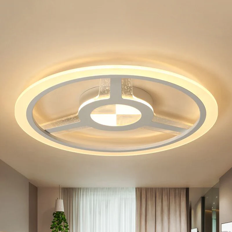 Plafonnier LED blanc pour enfants, plafonnier en acrylique avec volant, pour Foyer et jardin d'enfants Clearhalo