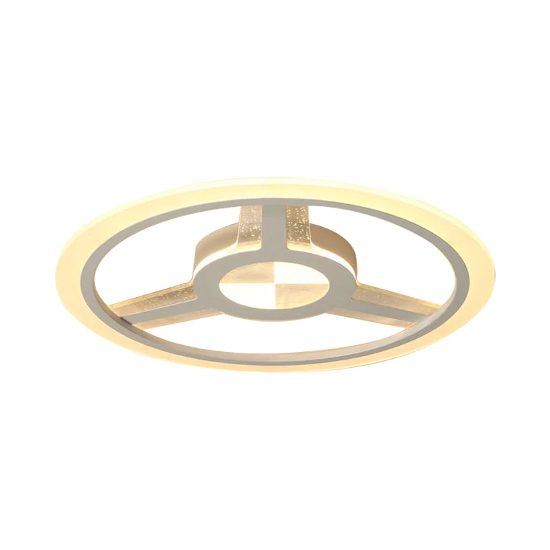 Plafonnier LED blanc pour enfants, plafonnier en acrylique avec volant, pour Foyer et jardin d'enfants Clearhalo
