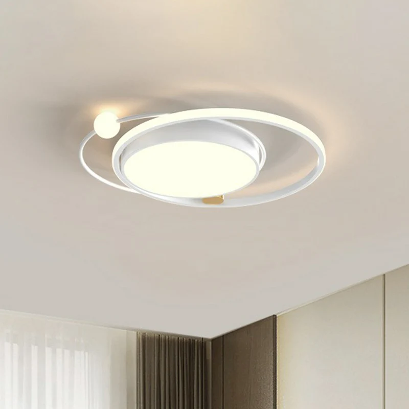 Plafonnier LED circulaire en acrylique de Style moderne, luminaire décoratif d'intérieur, idéal pour une chambre à coucher...
