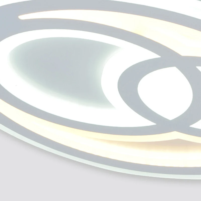 Plafonnier LED contemporain en forme de bonhomme de neige en acrylique, plafonnier encastré en blanc pour chambre d'enfant...