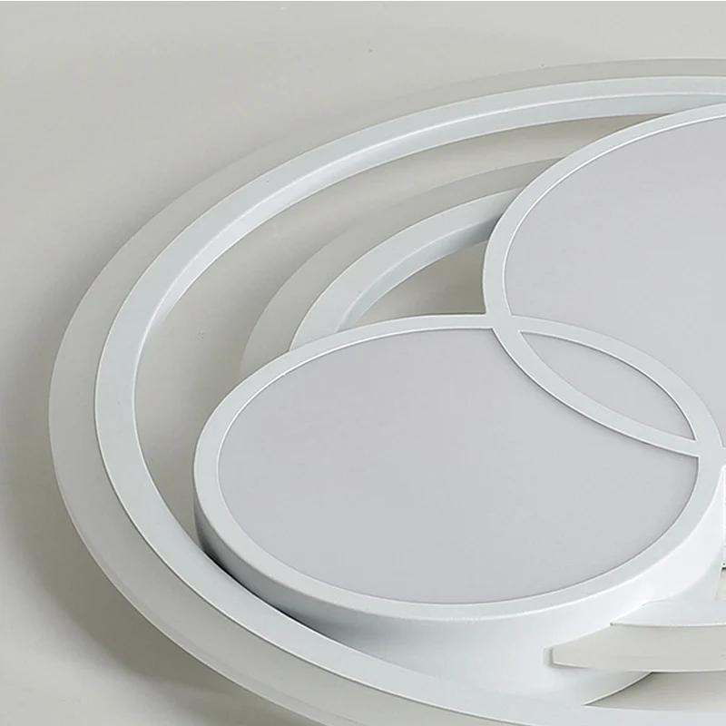 Plafonnier LED en forme de bonhomme de neige en acrylique, plafonnier moderne à LED en blanc pour salle d'étude Clearhalo