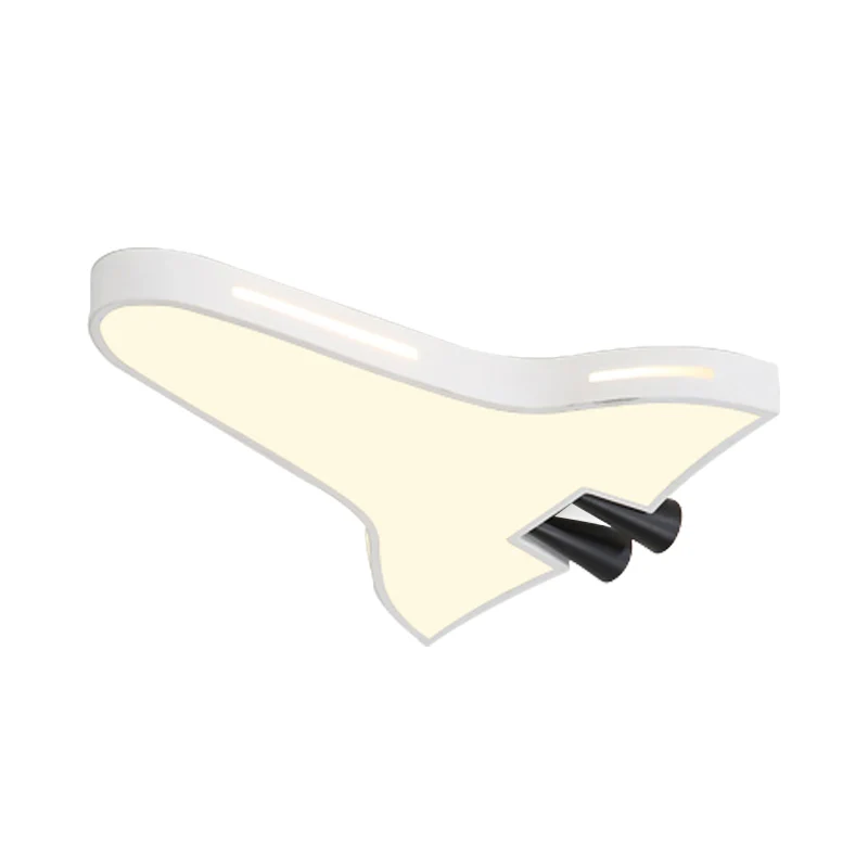 Plafonnier LED en forme d'avion en métal et acrylique, luminaire décoratif de plafond, idéal pour une chambre de garçon ou...