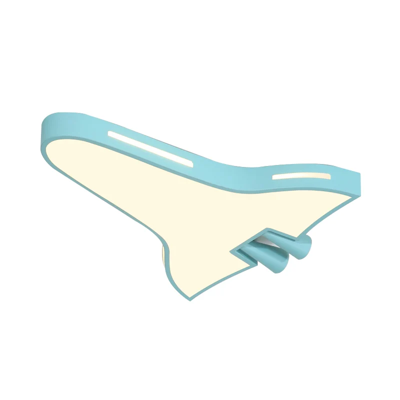 Plafonnier LED en forme d'avion en métal et acrylique, luminaire décoratif de plafond, idéal pour une chambre de garçon ou...