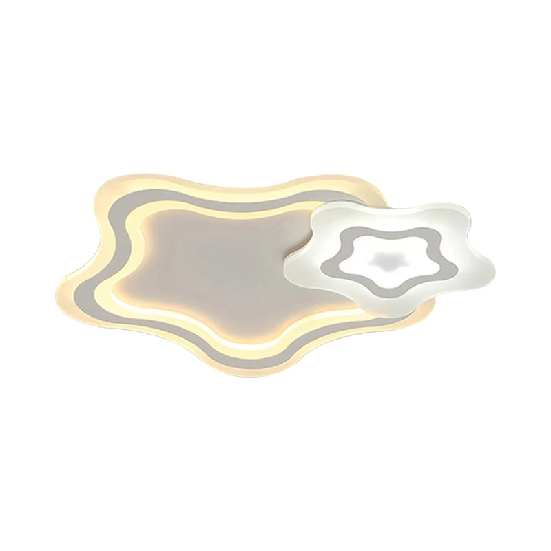 Plafonnier LED en forme d'étoile, de nuage et de cœur aimant, en acrylique, pour chambre d'enfant, lumière chaude/blanche...