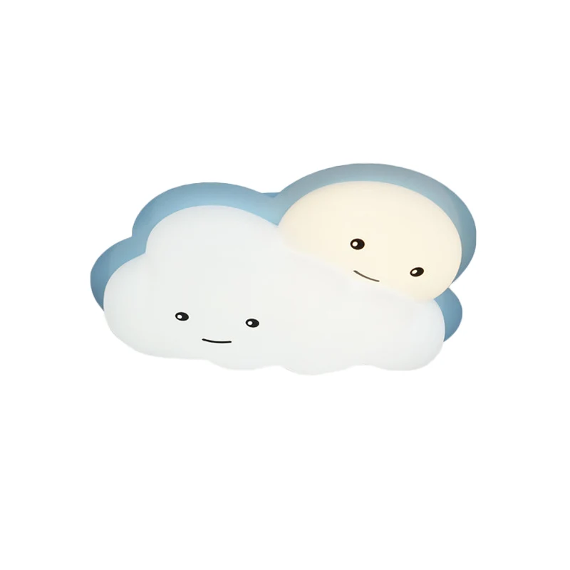 Plafonnier LED en forme de nuage rose/bleu, luminaire décoratif d'intérieur en acrylique, luminaire décoratif d'intérieur,...