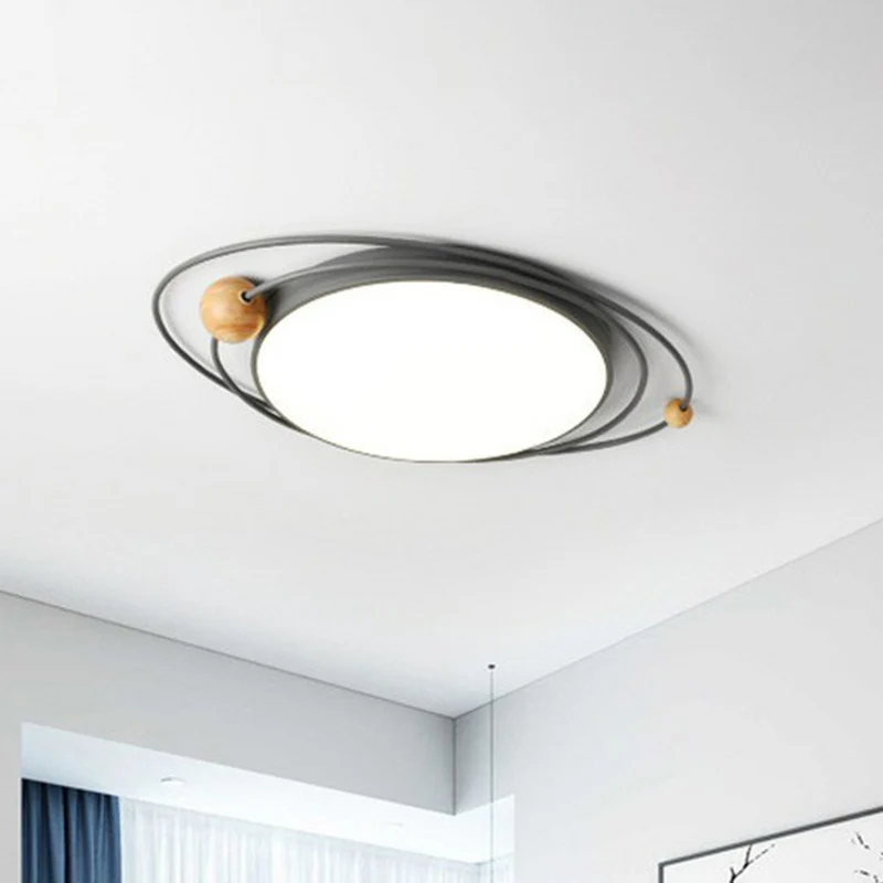 Plafonnier LED en métal Planet, luminaire décoratif d'intérieur, idéal pour un salon contemporain Clearhalo