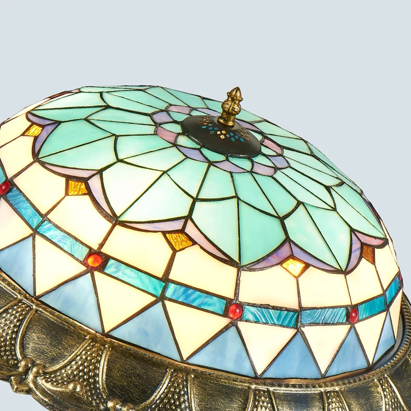 Plafonnier LED plafonnier baroque en forme de dôme en verre teinté en bronze Clearhalo