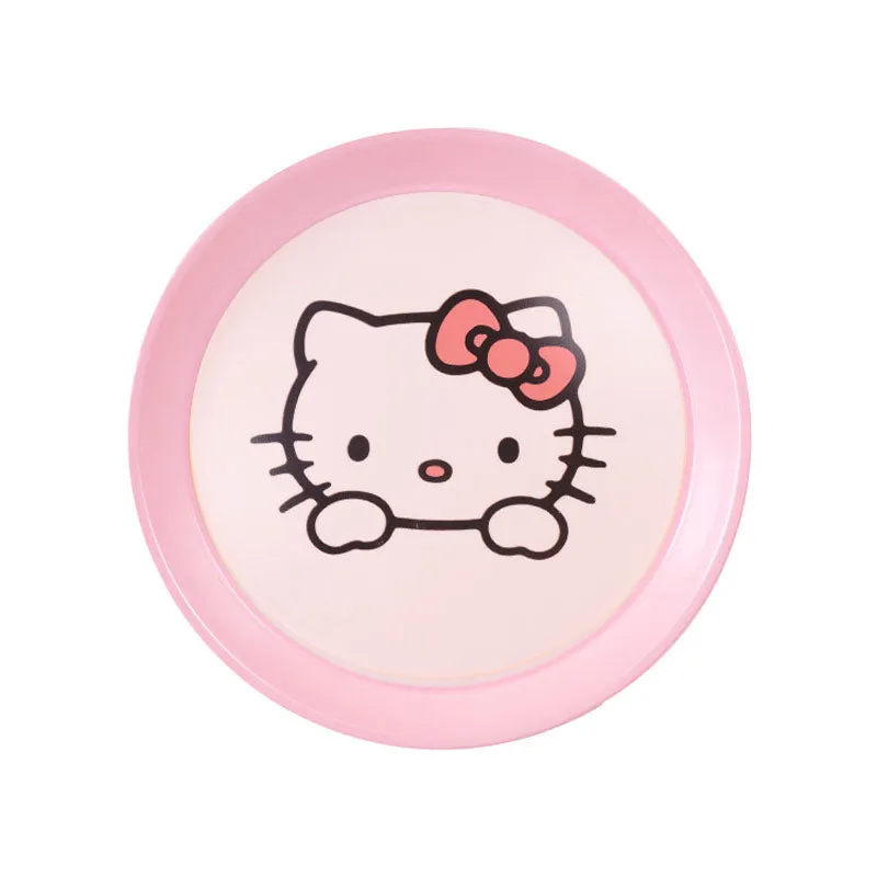 Plafonnier LED rond en métal pour chambre d'enfant, éclairage encastré pour enfants en rose avec motif de chat, 16,5"/20,5...