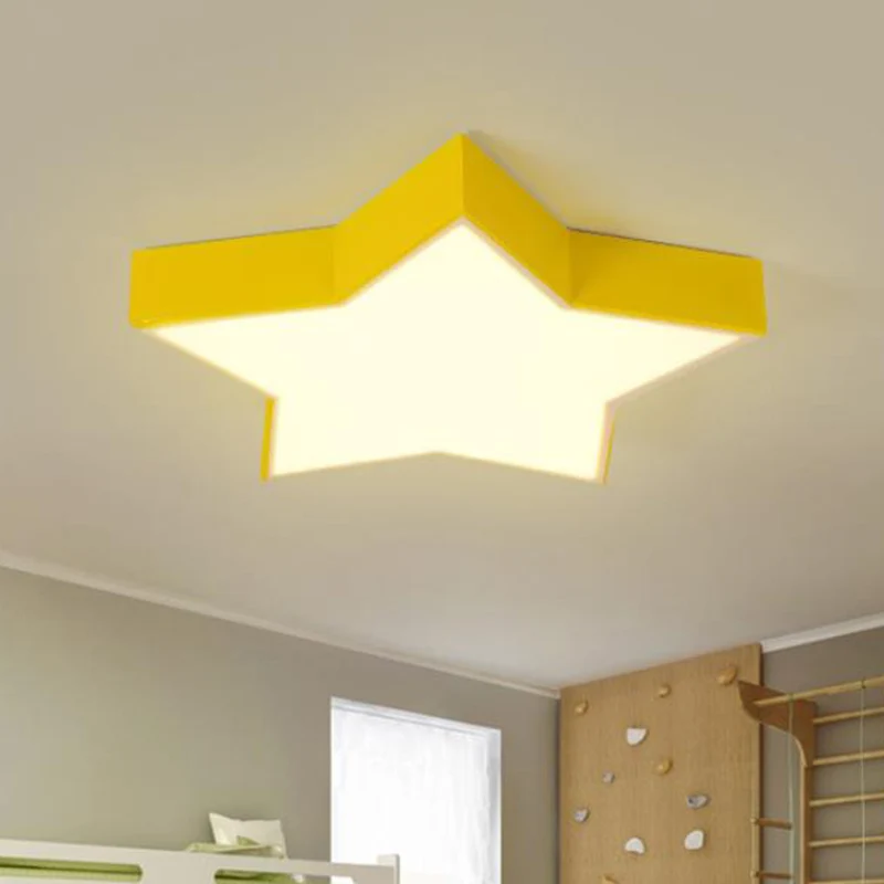 Plafonnier LED Simplicity Star en acrylique pour chambre d'enfant Clearhalo