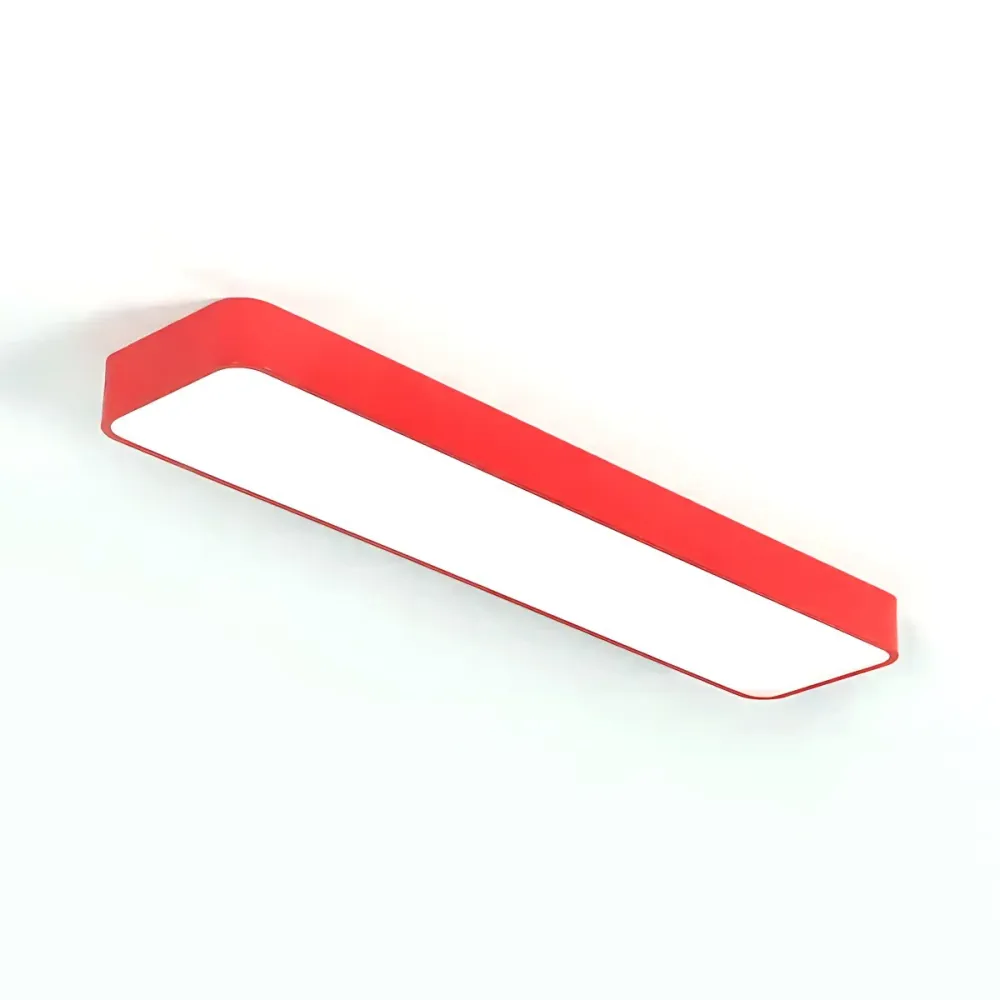Plafonnier linéaire en acrylique pour chambre de bébé et enfant, plafonnier LED couleur bonbon Clearhalo