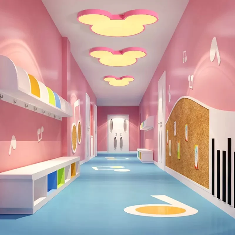 Plafonnier en métal avec souris, design moderne, design de dessin animé, luminaire décoratif d'intérieur, idéal pour une c...