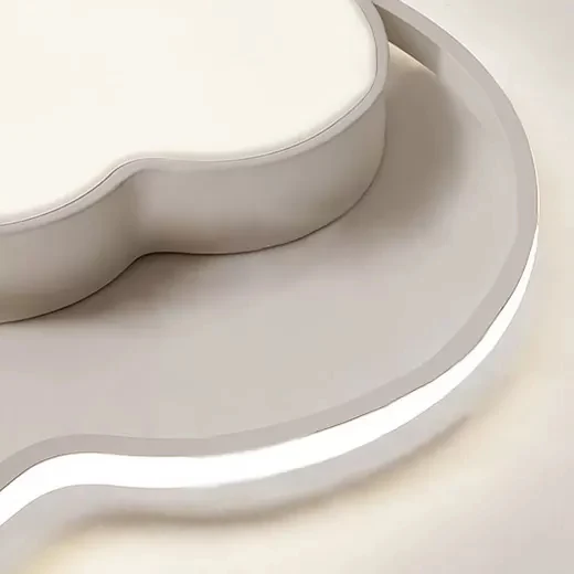 Plafonnier nuage pour salle de soins infirmiers, en acrylique, finition blanche moderne, plafonnier encastré Clearhalo