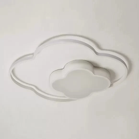 Plafonnier nuage pour salle de soins infirmiers, en acrylique, finition blanche moderne, plafonnier encastré Clearhalo