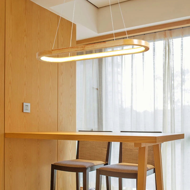Plafonnier ovale Beige en bois, luminaire décoratif d'intérieur, luminaire décoratif de plafond, idéal pour une salle à ma...