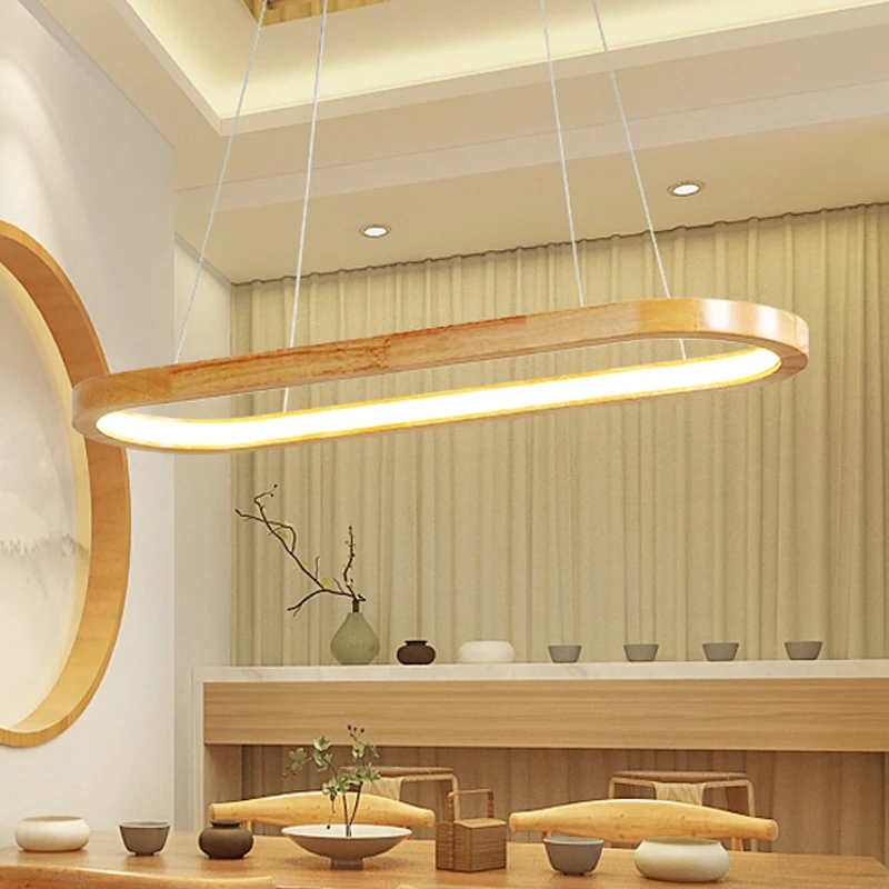 Plafonnier ovale Beige en bois, luminaire décoratif d'intérieur, luminaire décoratif de plafond, idéal pour une salle à ma...