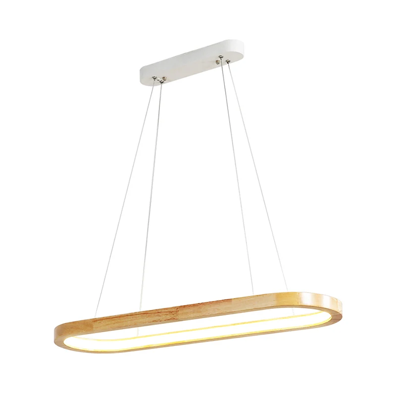 Plafonnier ovale Beige en bois, luminaire décoratif d'intérieur, luminaire décoratif de plafond, idéal pour une salle à ma...