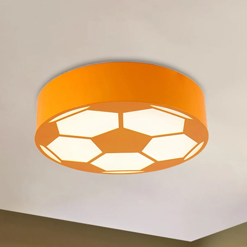 Plafonnier plat en acrylique avec thème de sport, luminaire décoratif de plafond, idéal pour une chambre d'enfant Clearhalo