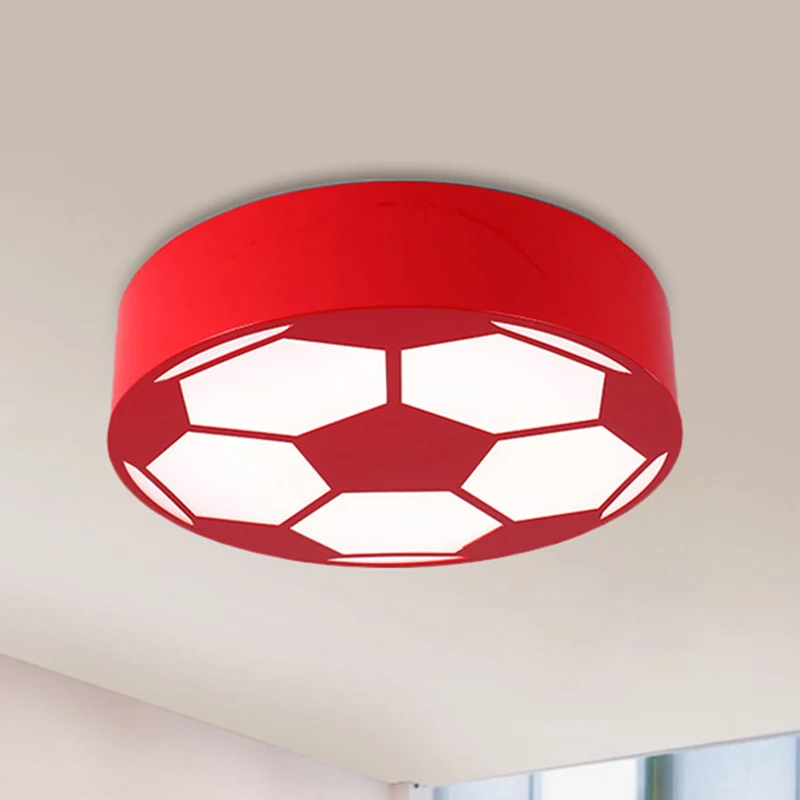 Plafonnier plat en acrylique avec thème de sport, luminaire décoratif de plafond, idéal pour une chambre d'enfant Clearhalo