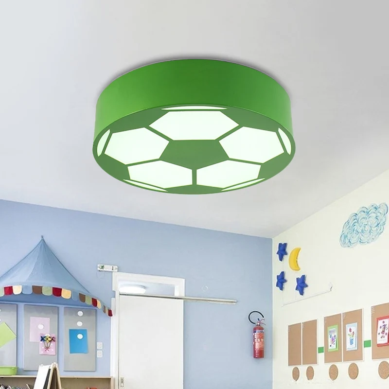 Plafonnier plat en acrylique avec thème de sport, luminaire décoratif de plafond, idéal pour une chambre d'enfant Clearhalo