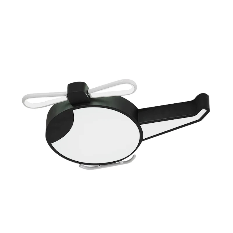 Plafonnier plat en forme d'hélicoptère de dessin animé, luminaire de plafond LED en acrylique pour parc d'attractions Clea...