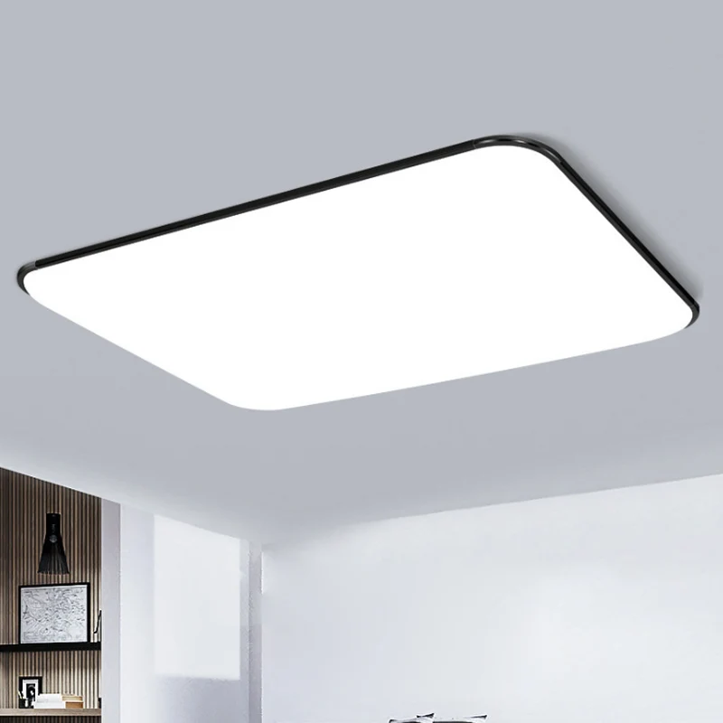 Plafonnier rectangulaire en acrylique LED, Simple et élégant, luminaire de plafond, blanc, pour chambre à coucher, diamètr...