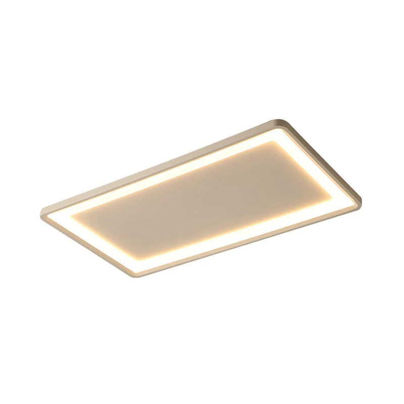 Plafonnier rectangulaire blanc de 35,5 / 43 po W, abat-jour en acrylique givré simple, lampe encastrée à LED en lumière ch...