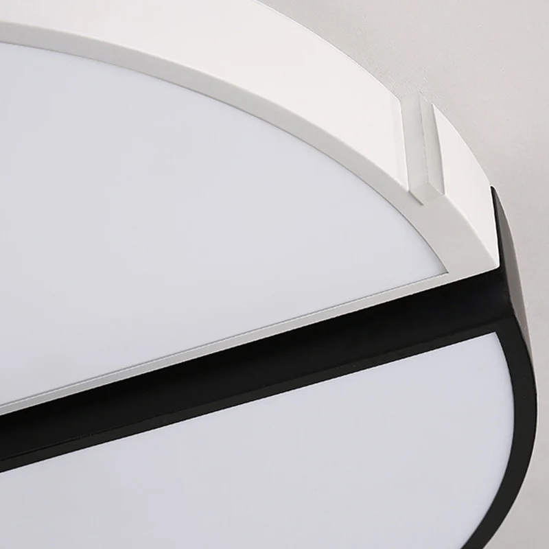Plafonnier rond en acrylique de Style monochromatique, luminaire décoratif d'intérieur, idéal pour une salle à manger Clea...