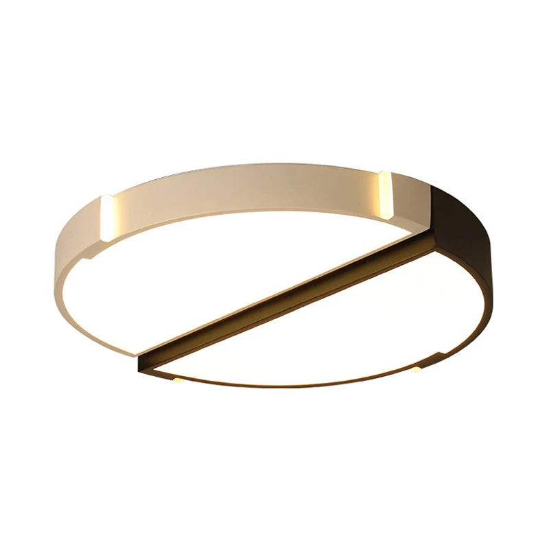Plafonnier rond en acrylique de Style monochromatique, luminaire décoratif d'intérieur, idéal pour une salle à manger Clea...