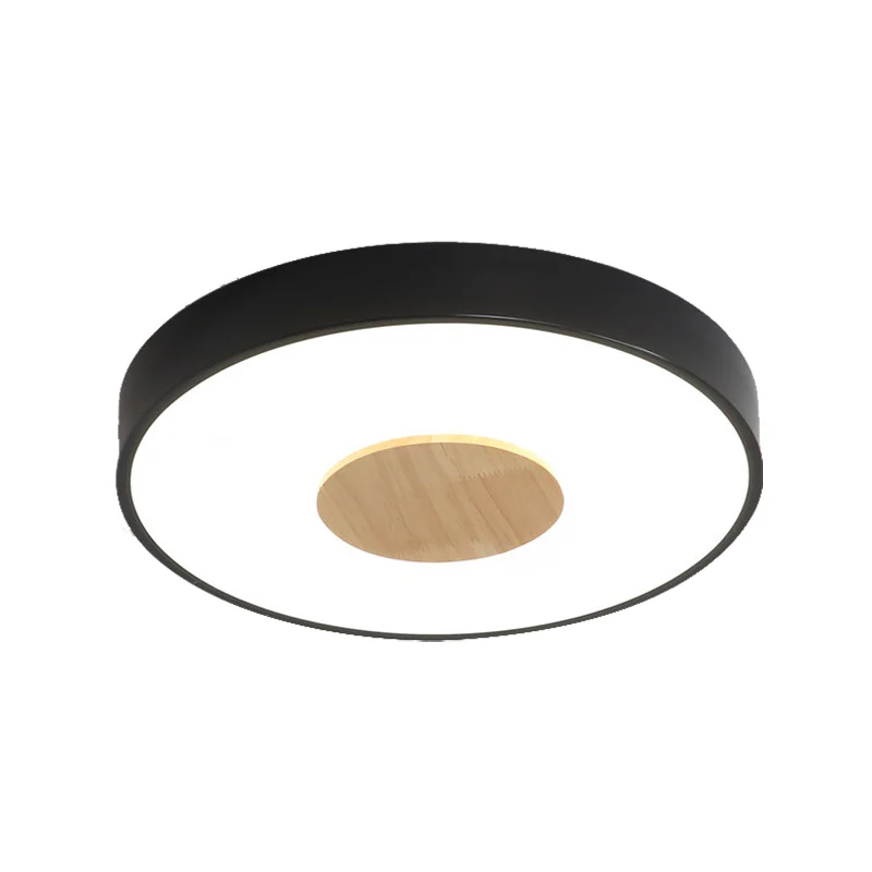 Plafonnier rond encastré en fer nordique, 1 tête, luminaire rose/bleu/blanc pour chambre à coucher, largeur 12/16/19.5 pou...