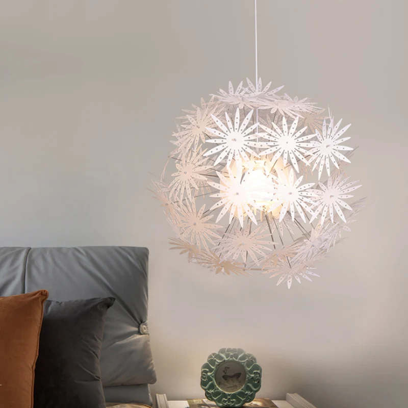 Plafonnier Spoutnik en acrylique pour chambre à coucher, 1 lumière, Art déco, 19"/23,5" de large Clearhalo