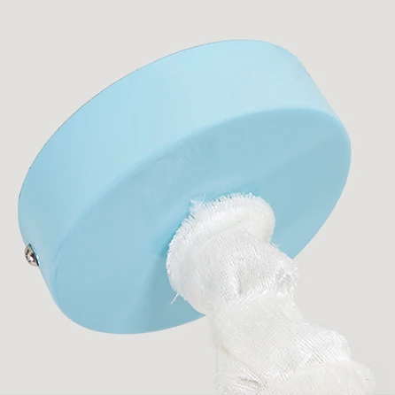 Plafonnier suspendu à abat-jour conique nordique, lustre en tissu cheval pour salon Clearhalo