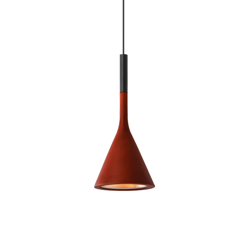 Plafonnier suspendu en forme d'entonnoir, barre de cuisine, en aluminium, 1 ampoule, plafonnier suspendu de Style nordique...