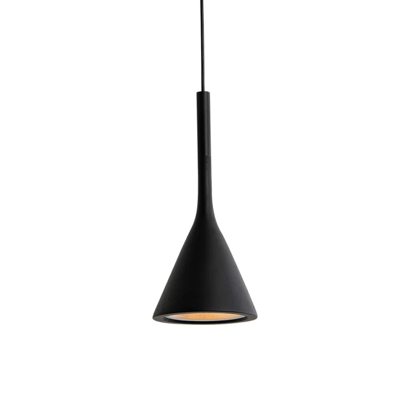 Plafonnier suspendu en forme d'entonnoir, barre de cuisine, en aluminium, 1 ampoule, plafonnier suspendu de Style nordique...