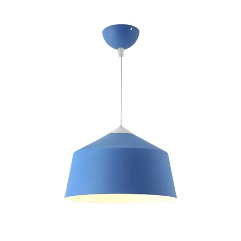 Plafonnier suspendu en forme de dôme en métal nordique, 1 lumière, noir/gris/rose Clearhalo