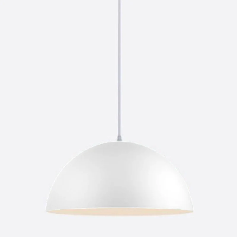 Plafonnier suspendu en forme de dôme pour restaurant, style moderne, en métal, 1 lumière Clearhalo