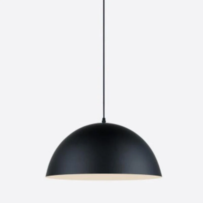 Plafonnier suspendu en forme de dôme pour restaurant, style moderne, en métal, 1 lumière Clearhalo