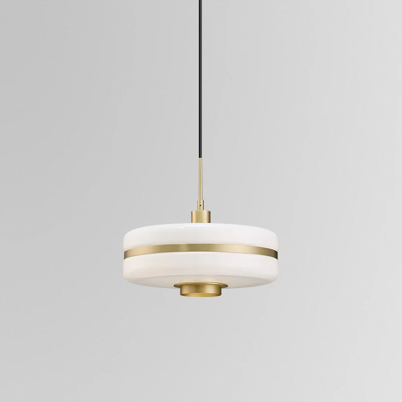 Plafonnier suspendu en verre blanc, 1 lumière moderne, luminaire décoratif d'intérieur, idéal pour le salon Clearhalo