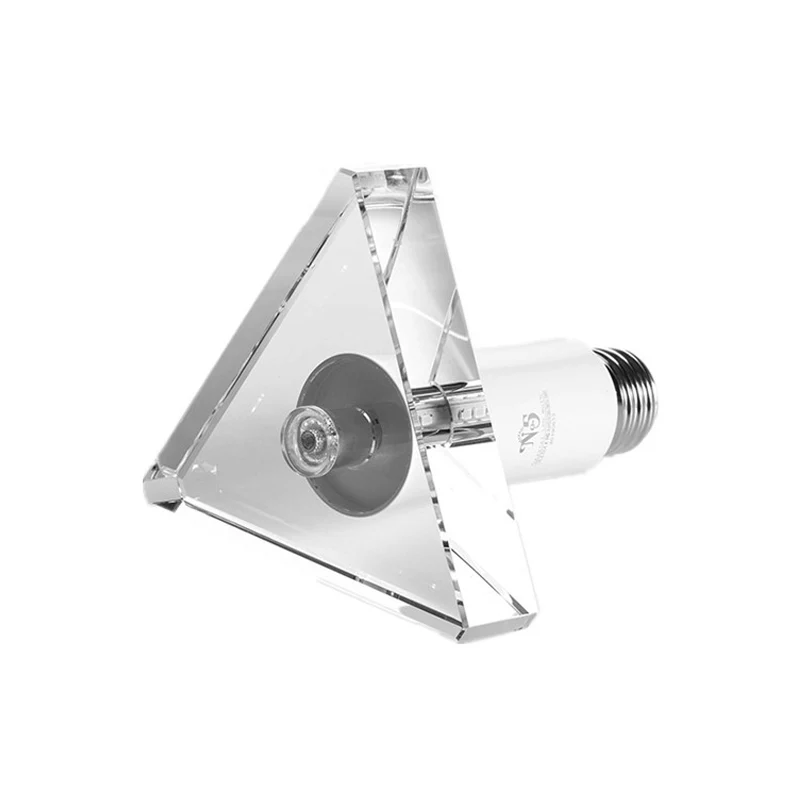 Plafonnier triangulaire moderniste à LED en cristal transparent pour couloir Clearhalo