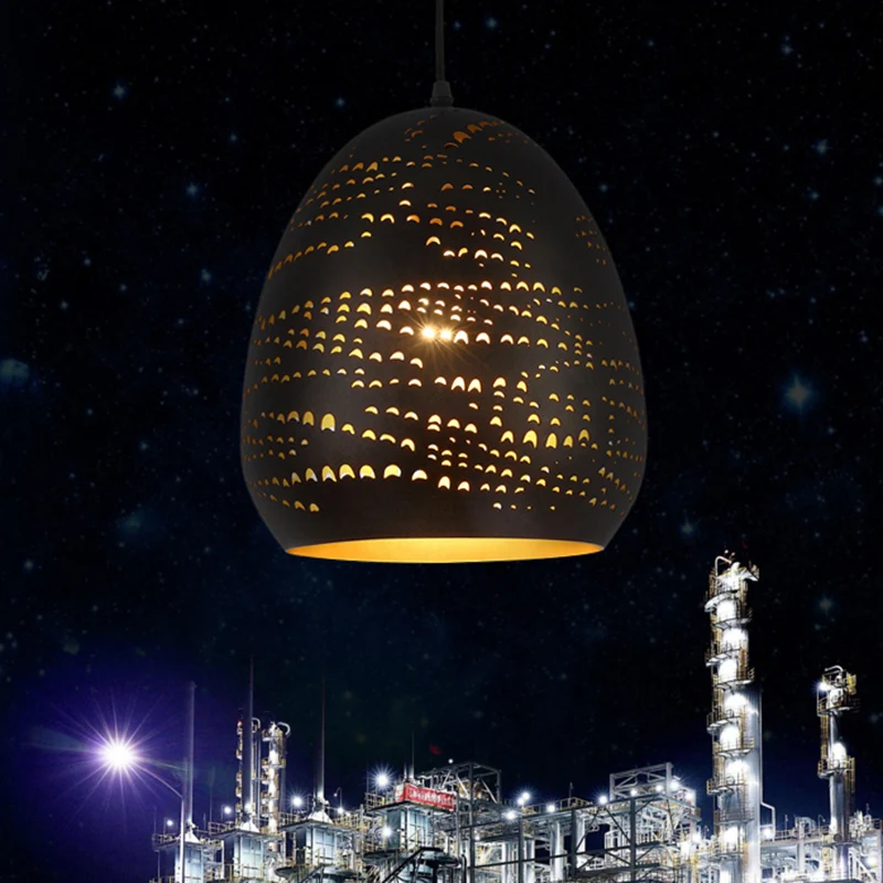 Plafonnier Urne Traditionnel 8"/10" de Large Luminaire Suspendu en Métal à 1 Tête en Noir Clearhalo