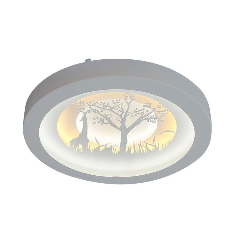Plafonniers LED circulaires blancs plafonniers encastrés en acrylique nordique pour salon Clearhalo