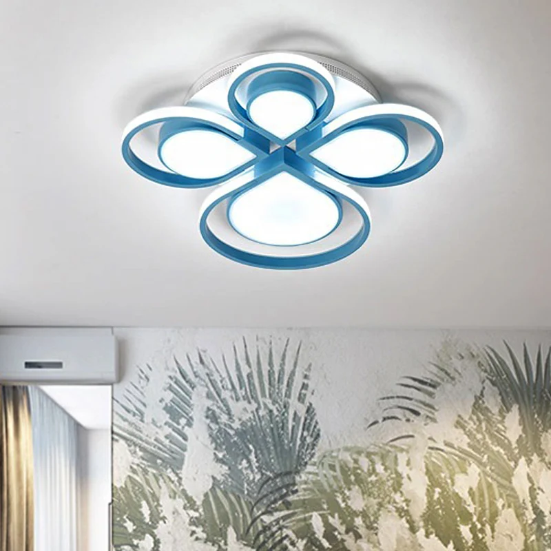 Salon fleur plafonnier acrylique moderne encastré plafonnier Clearhalo